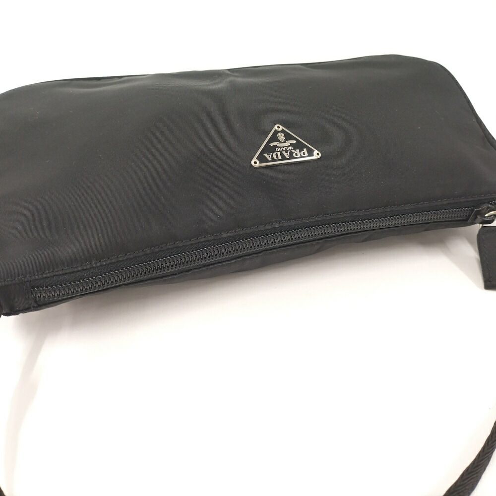 Prada Pochette Nylon Black Shoulder Bag — view 6