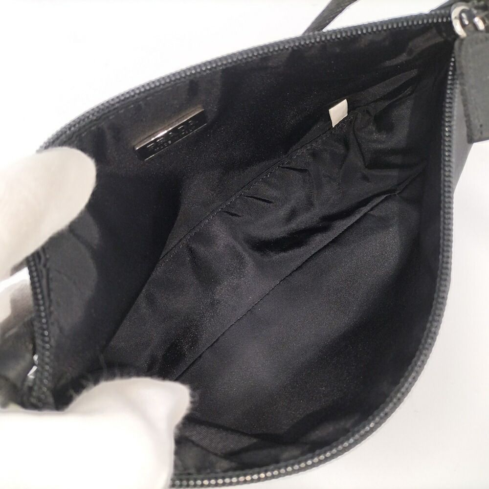 Prada Pochette Nylon Black Shoulder Bag — view 8