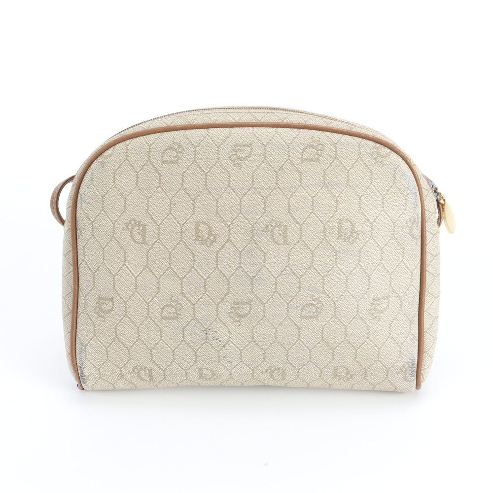 Dior Vintage Honeycomb Pattern Leather Shoulder Bag Crossbody Rem — view 3