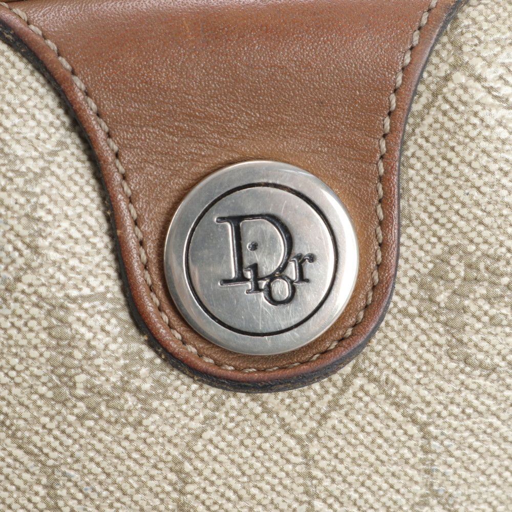 Dior Vintage Honeycomb Pattern Leather Shoulder Bag Crossbody Rem — view 9