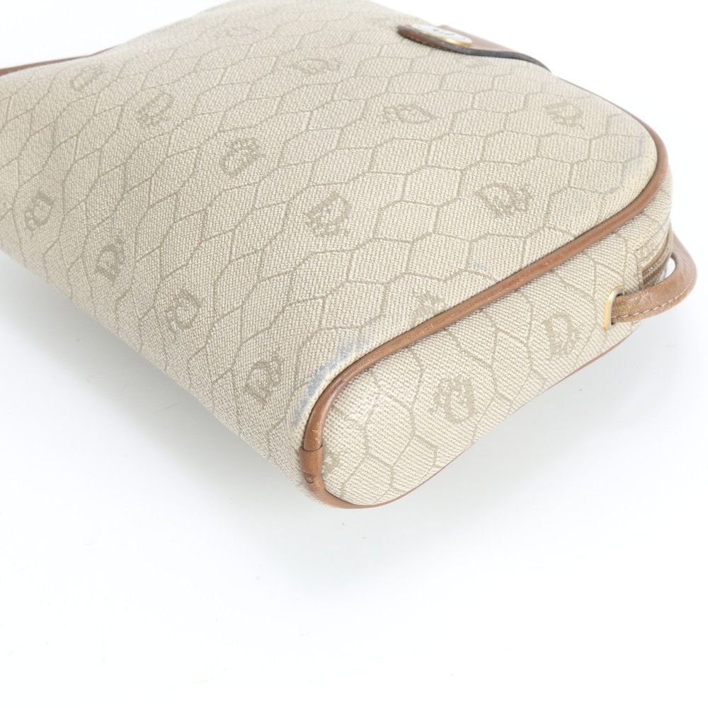 Dior Vintage Honeycomb Pattern Leather Shoulder Bag Crossbody Rem — view 5