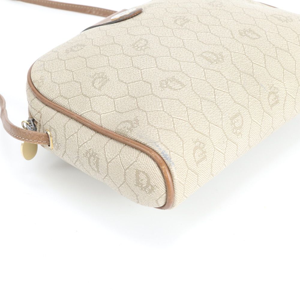 Dior Vintage Honeycomb Pattern Leather Shoulder Bag Crossbody Rem — view 4