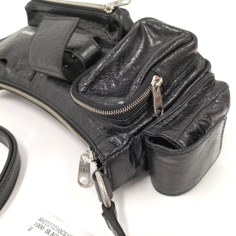 Balenciaga Super Busy Mini Crossbody Leather Black — view 5