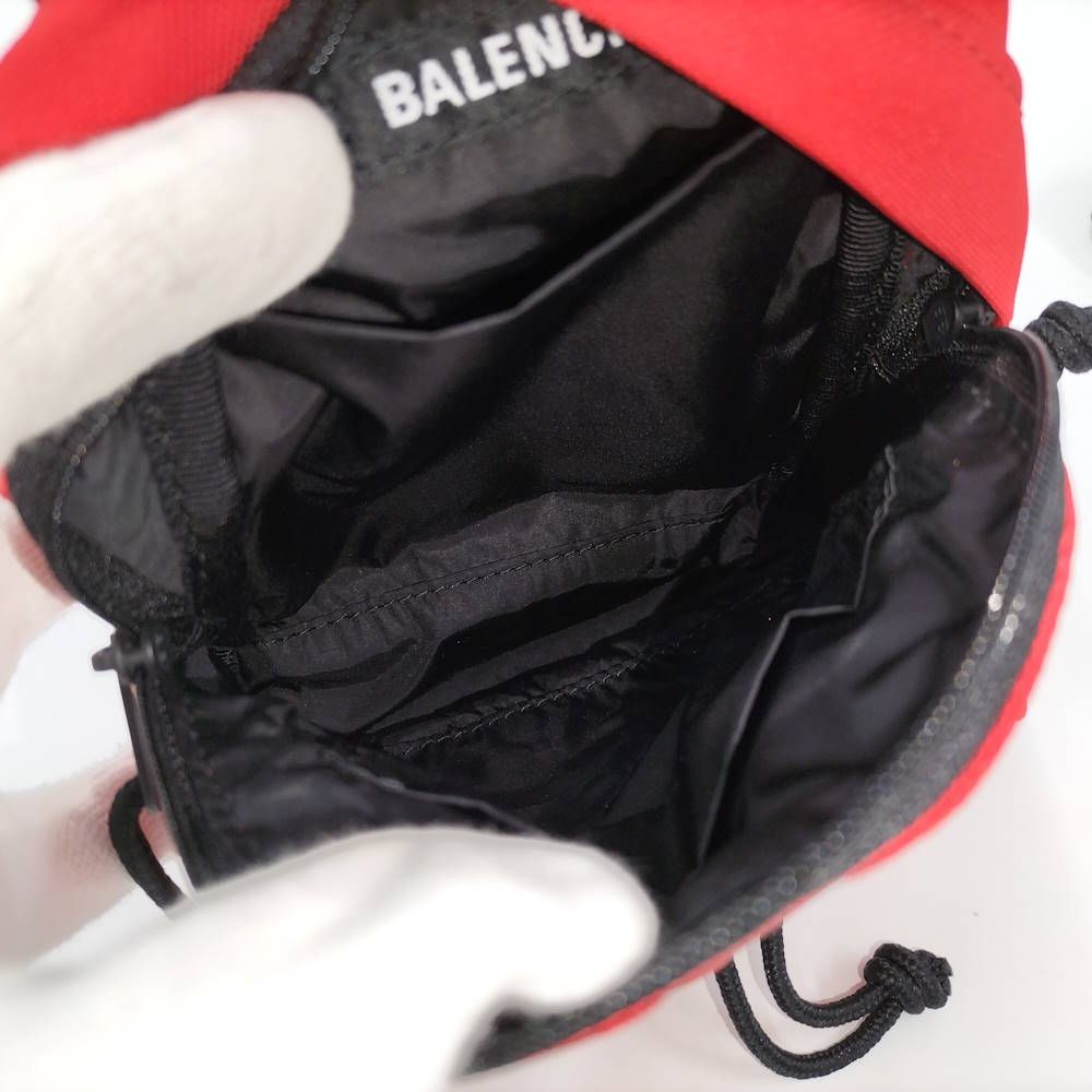 Balenciaga Explorer Mini Backpack Nylon Canvas Red — view 8