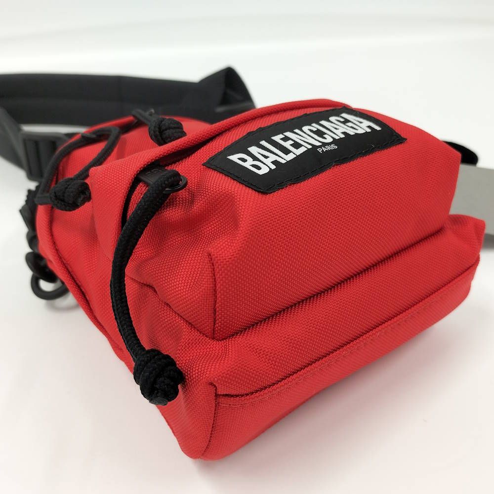 Balenciaga Explorer Mini Backpack Nylon Canvas Red — view 4