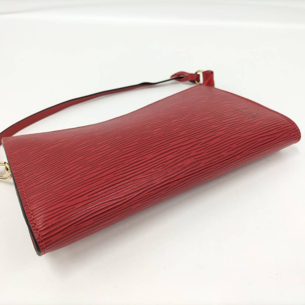 Louis Vuitton Pochette Epi Castilian Red Handbag — view 4