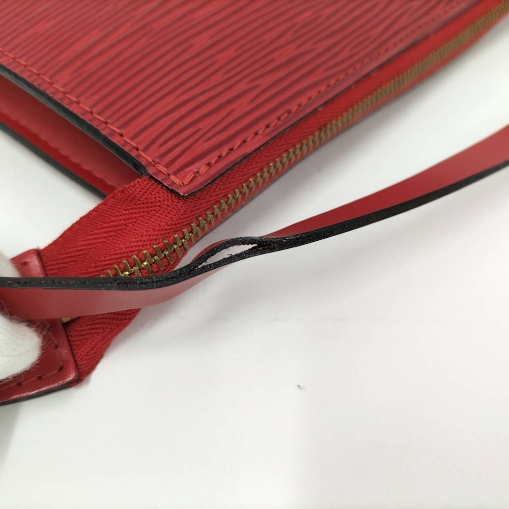 Louis Vuitton Pochette Epi Castilian Red Handbag — view 7