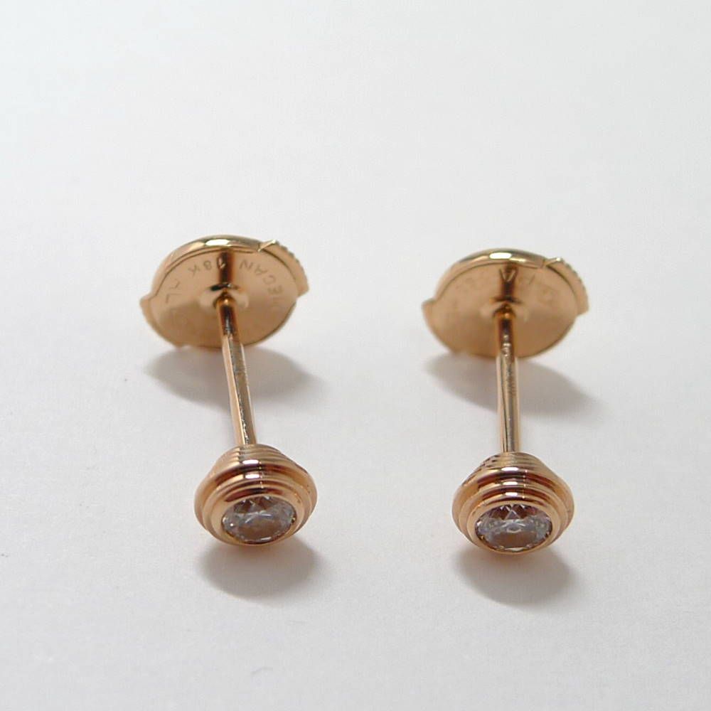 Cartier Earrings d'Amour Diamant Leger 18k Pink Gold Diamond — view 5