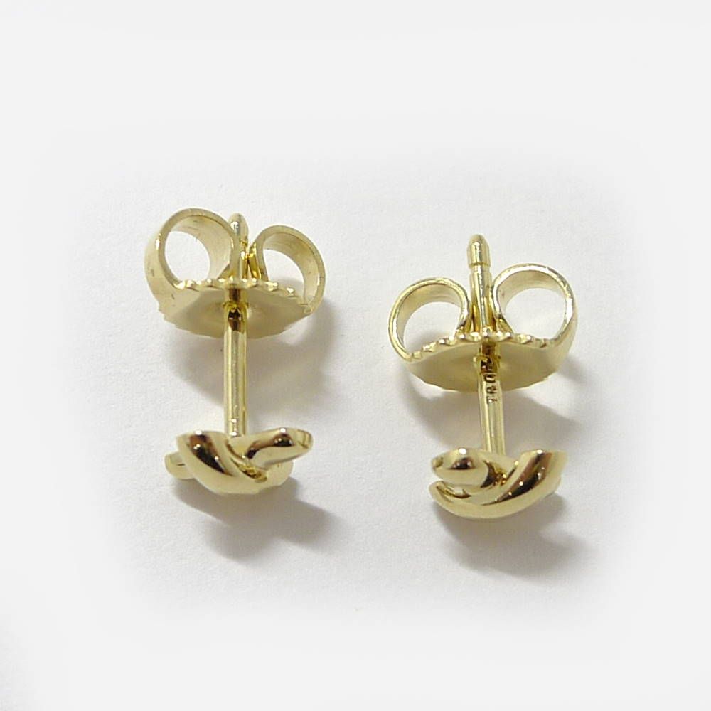 Tiffany & Co Earrings Cross Stitch 18k Yellow Gold — view 5