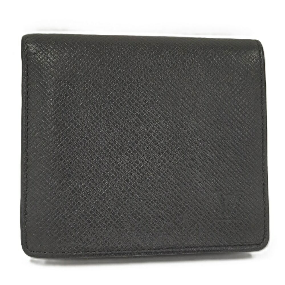 Louis Vuitton Portobier 3 Cult Cles Bifold Wallet Taiga Ardoise