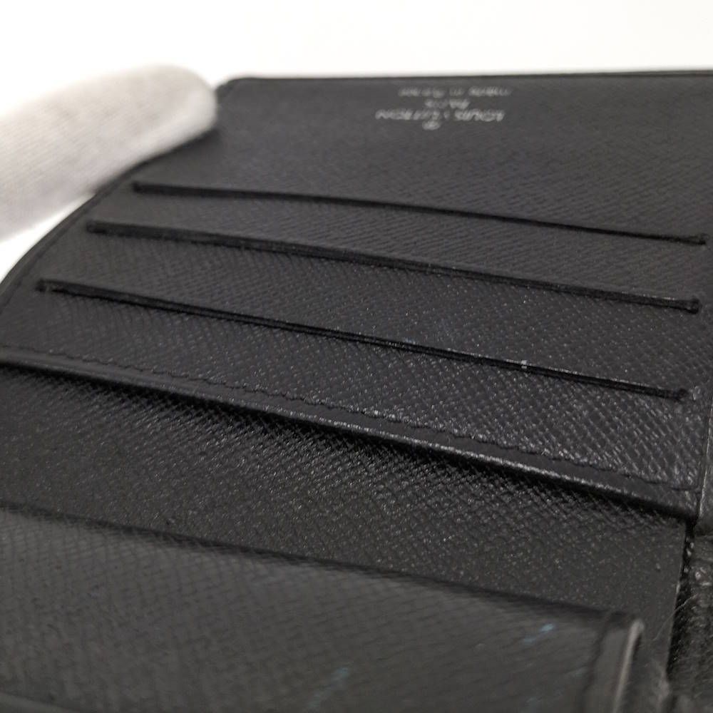 Louis Vuitton Portobier 3 Cult Cles Bifold Wallet Taiga Ardoise — view 8