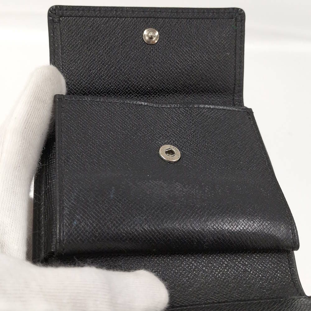 Louis Vuitton Portobier 3 Cult Cles Bifold Wallet Taiga Ardoise — view 7