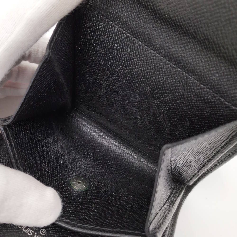 Louis Vuitton Portobier 3 Cult Cles Bifold Wallet Taiga Ardoise — view 9
