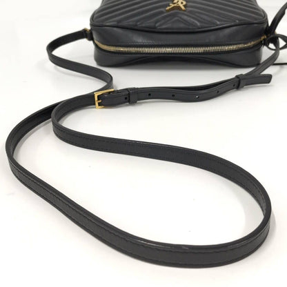 Saint Laurent Paris Shoulder Bag Leather Black — view 5