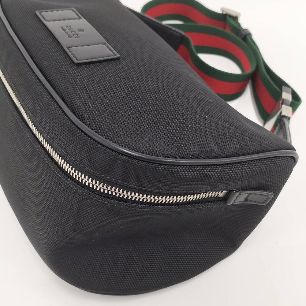 Gucci Belt Bag Sherry Line Nylon Canvas Black — view 3