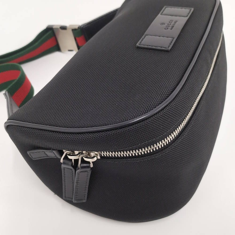 Gucci Belt Bag Sherry Line Nylon Canvas Black — view 5
