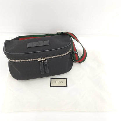 Gucci Belt Bag Sherry Line Nylon Canvas Black — view 9