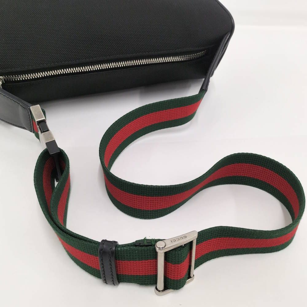 Gucci Belt Bag Sherry Line Nylon Canvas Black — view 6