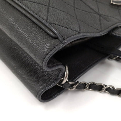 Chanel 2-Way Bag Caviar Leather Black — view 6