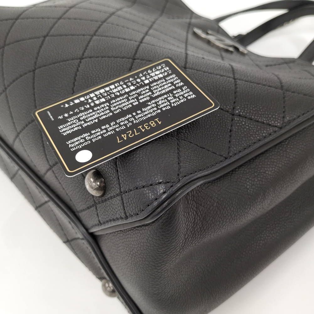 Chanel 2-Way Bag Caviar Leather Black — view 3