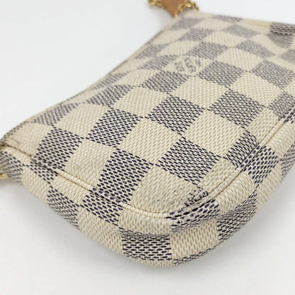 Louis Vuitton Mini Pochette Pouch Damier Azur — view 4