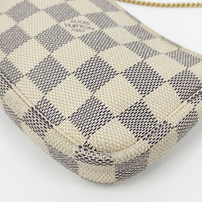 Louis Vuitton Mini Pochette Pouch Damier Azur — view 6