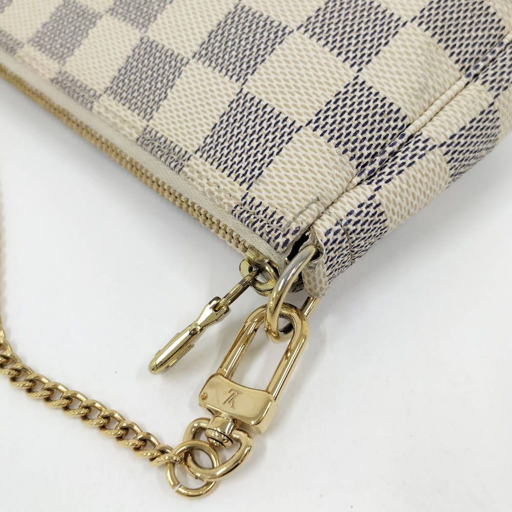 Louis Vuitton Mini Pochette Pouch Damier Azur — view 3