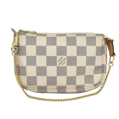 Louis Vuitton Mini Pochette Pouch Damier Azur