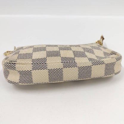 Louis Vuitton Mini Pochette Pouch Damier Azur — view 5