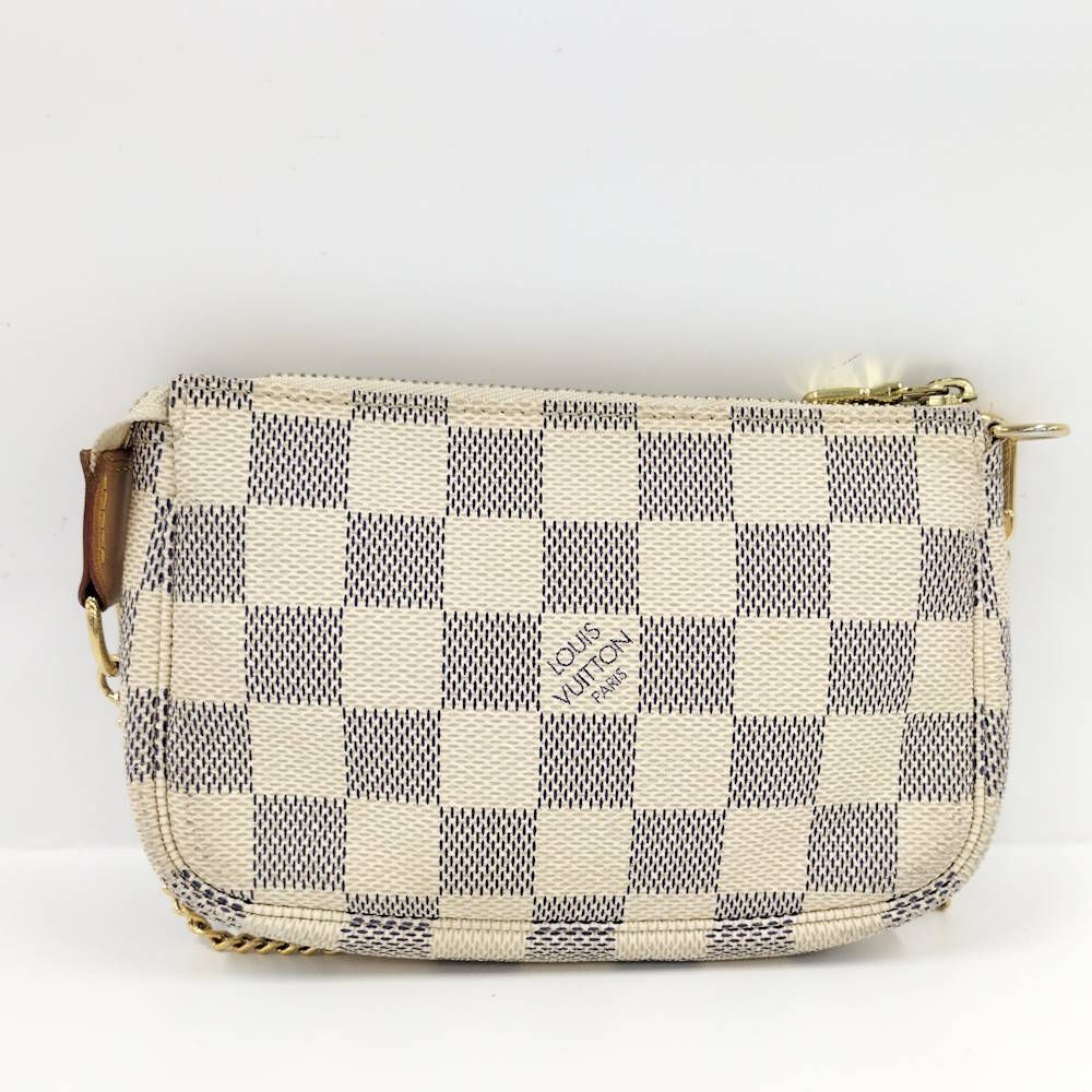 Louis Vuitton Mini Pochette Pouch Damier Azur — view 2