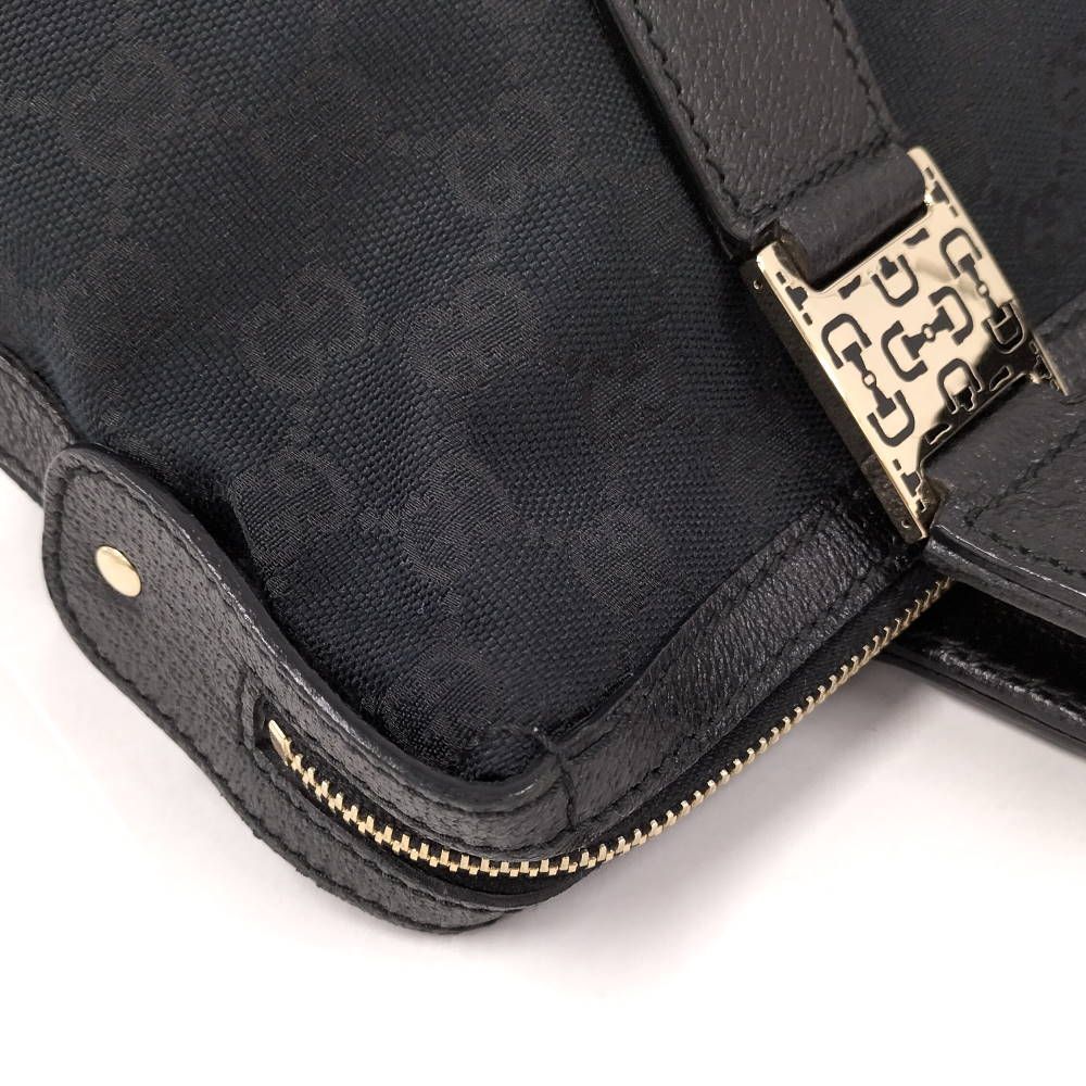 Gucci Horsebit GG Canvas Handbag — view 6
