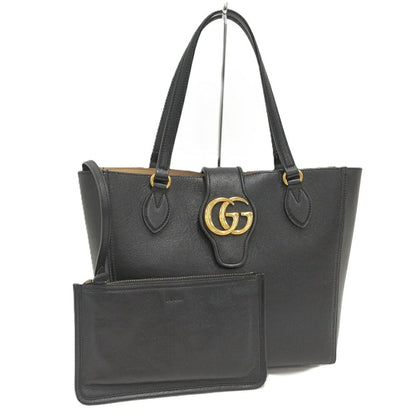 Gucci GG Dahlia SM Tote Leather Black Marmont