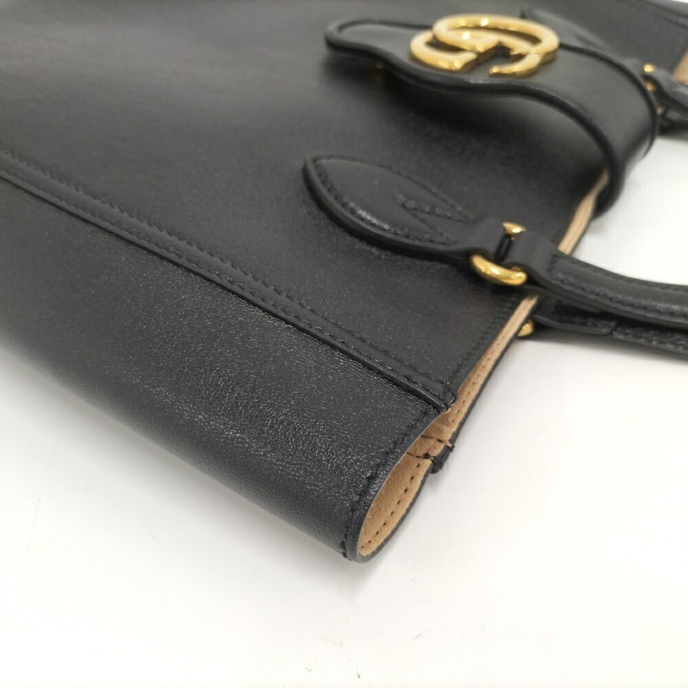Gucci GG Dahlia SM Tote Leather Black Marmont — view 6