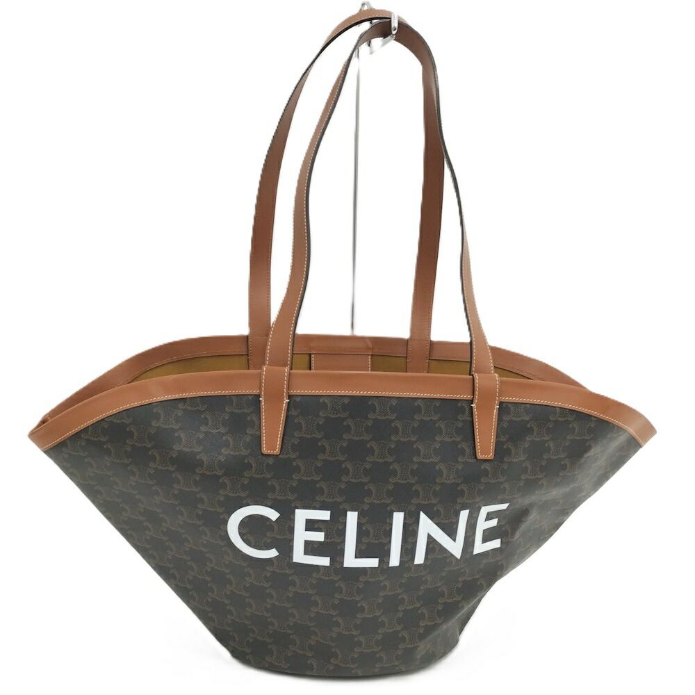 Celine Tote Triomphe Brown