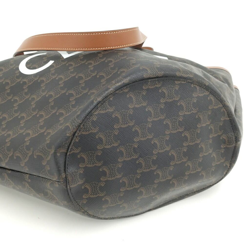 Celine Tote Triomphe Brown — view 4