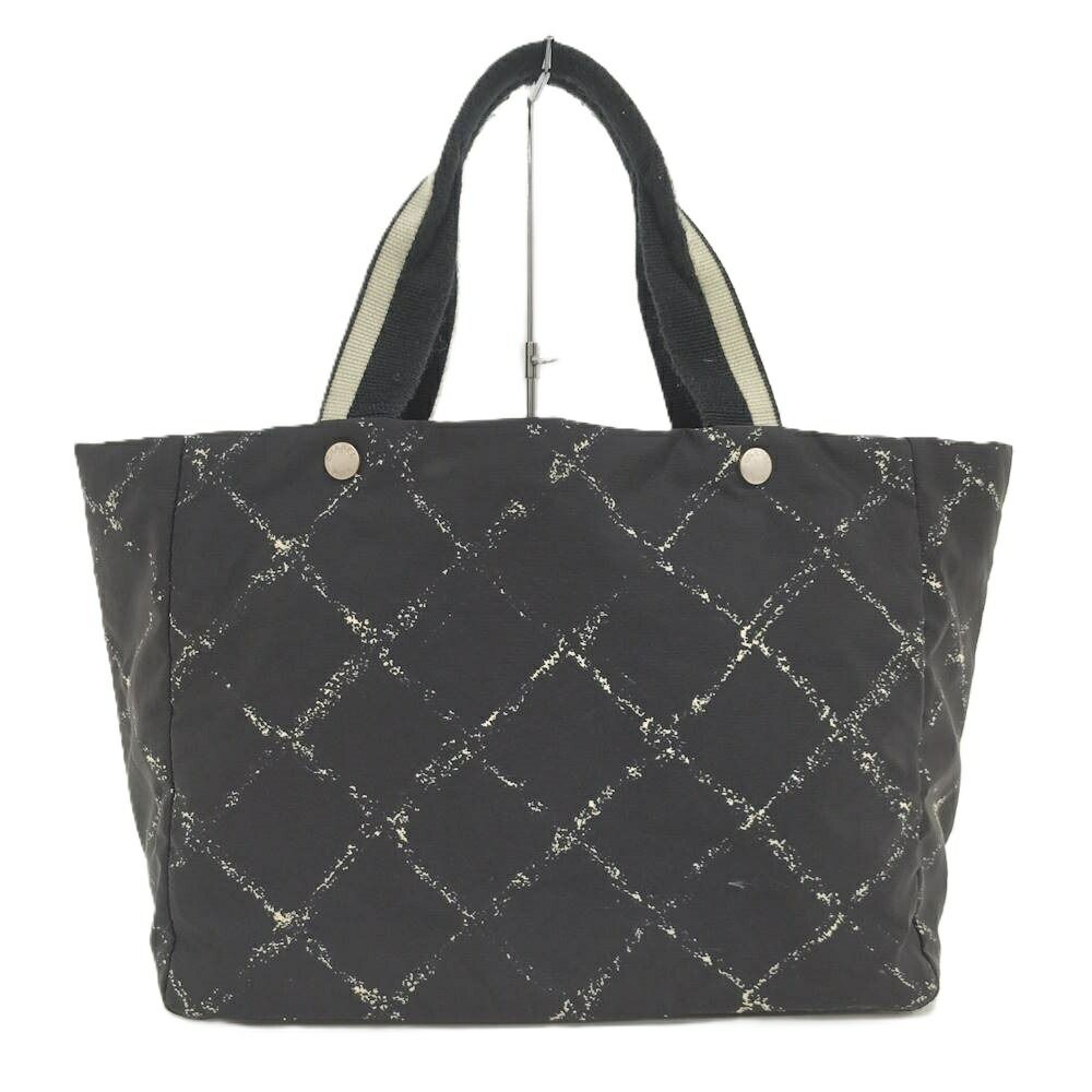 Chanel Vintage Travel Line Tote MM Nylon Black