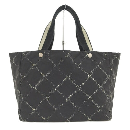 Chanel Vintage Travel Line Tote MM Nylon Black