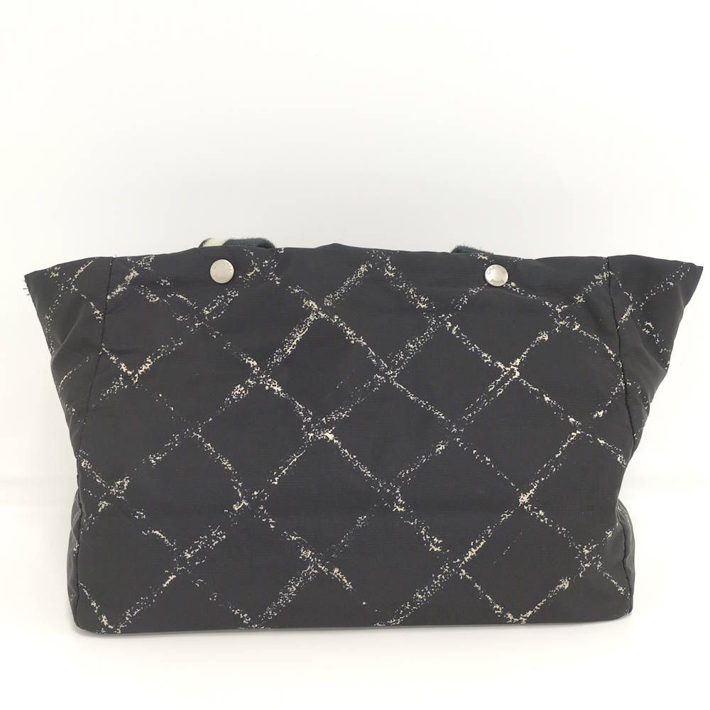 Chanel Vintage Travel Line Tote MM Nylon Black — view 2