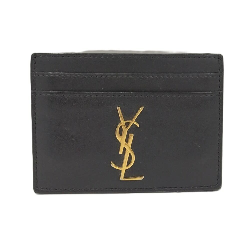 Saint Laurent Yves Card Case Leather Black