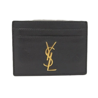 Saint Laurent Yves Card Case Leather Black