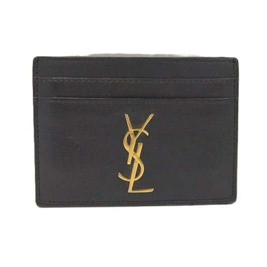 Saint Laurent Yves Card Case Leather Black