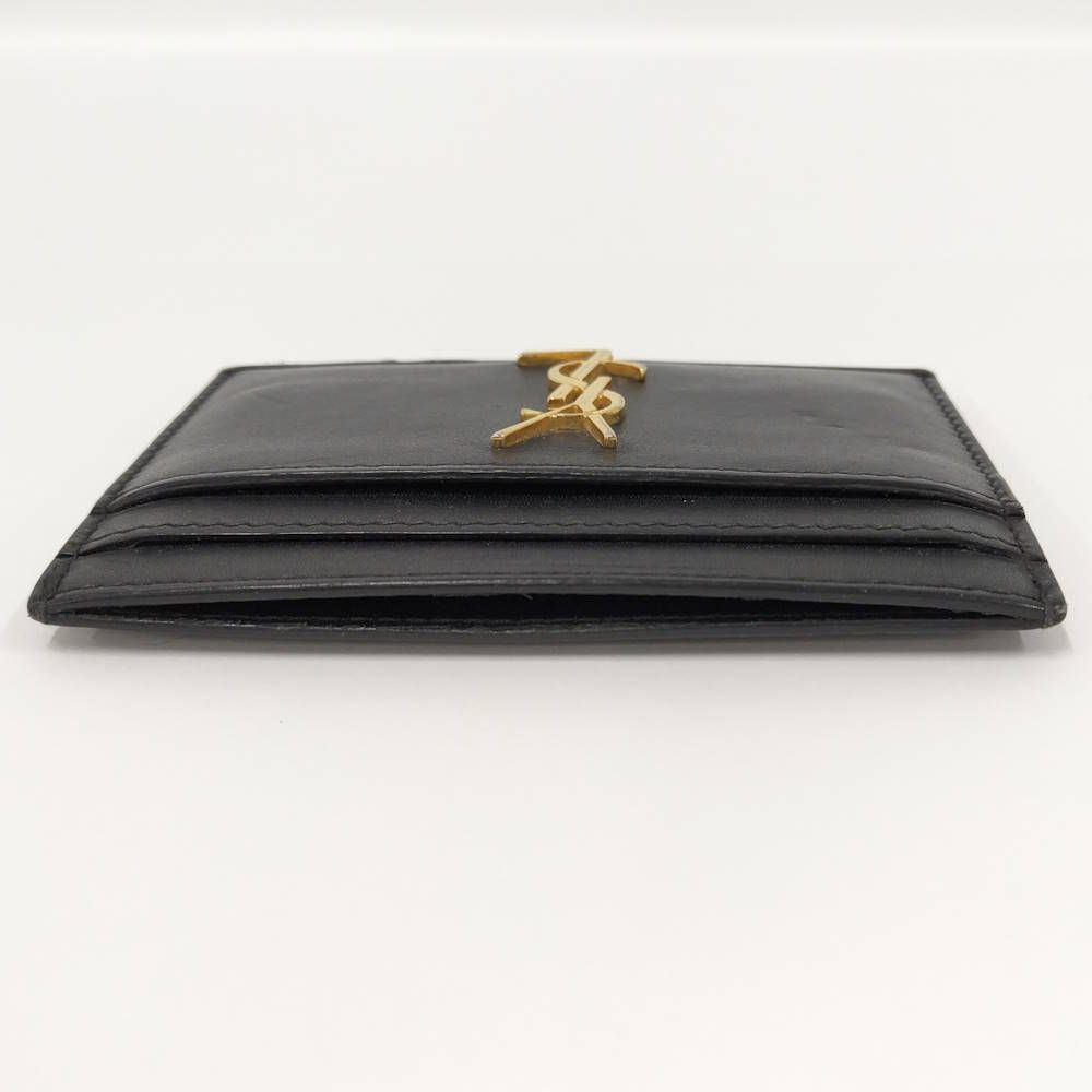 Saint Laurent Yves Card Case Leather Black — view 4