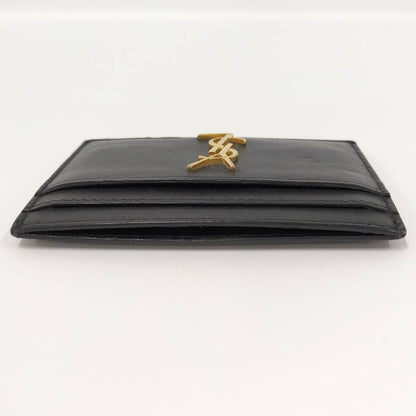 Saint Laurent Yves Card Case Leather Black — view 4