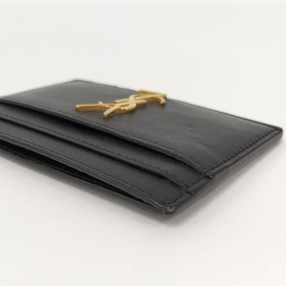 Saint Laurent Yves Card Case Leather Black — view 3