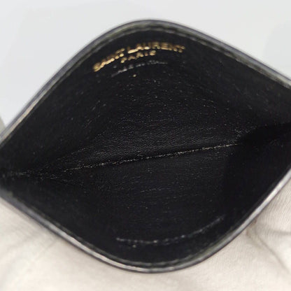 Saint Laurent Yves Card Case Leather Black — view 7