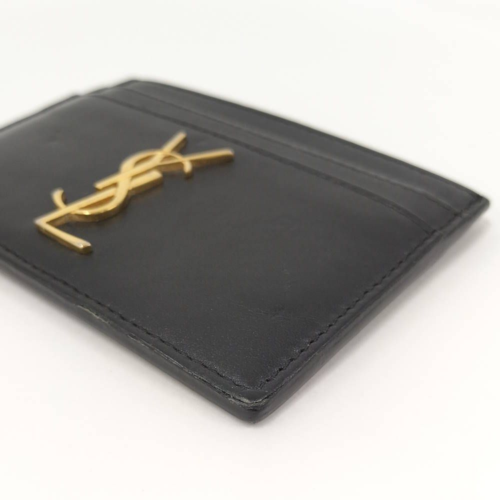 Saint Laurent Yves Card Case Leather Black — view 5
