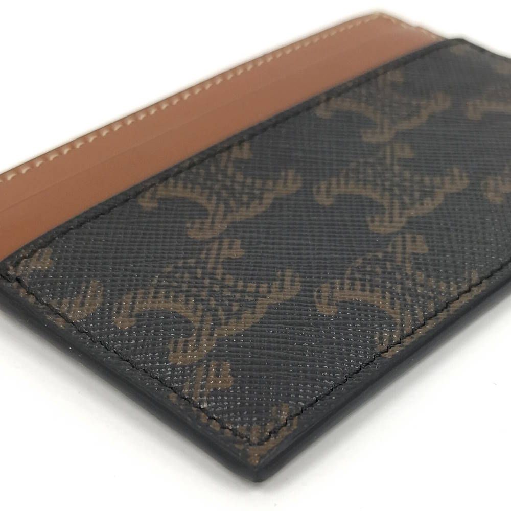 Celine Midi Amquad Holder Triomphe Canvas Calf Leather Wallet — view 5