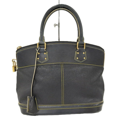 Louis Vuitton Lockit PM Handbag Leather Navy