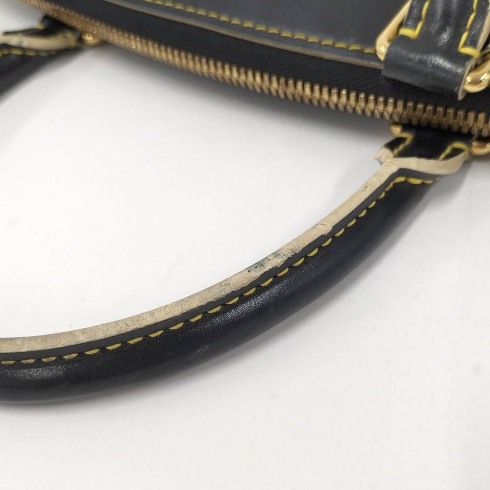 Louis Vuitton Lockit PM Handbag Leather Navy — view 7