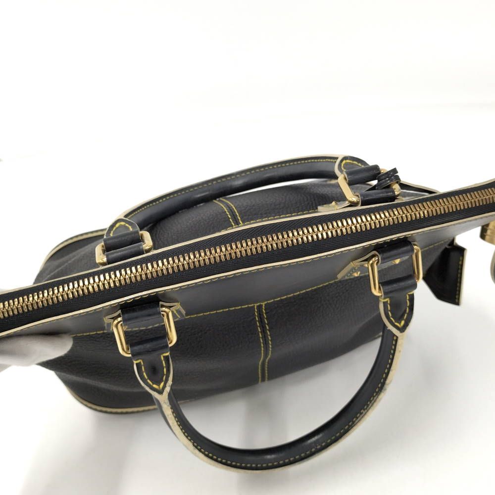 Louis Vuitton Lockit PM Handbag Leather Navy — view 8